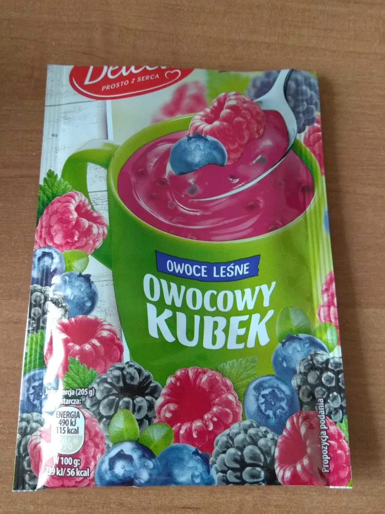 Kisiel Owocowy Kubek, owoce leśne