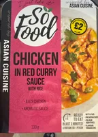 Chicken in Red Curry Sauce with Rice