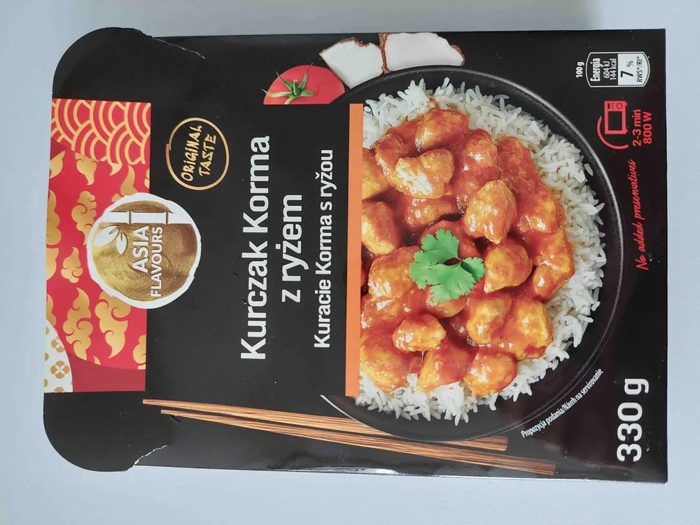 Kurczak Korma r ryżem