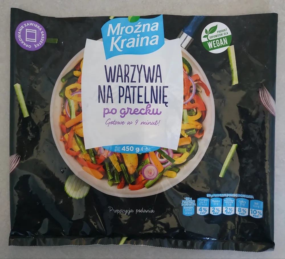 Warzywa na patelnie po grecku