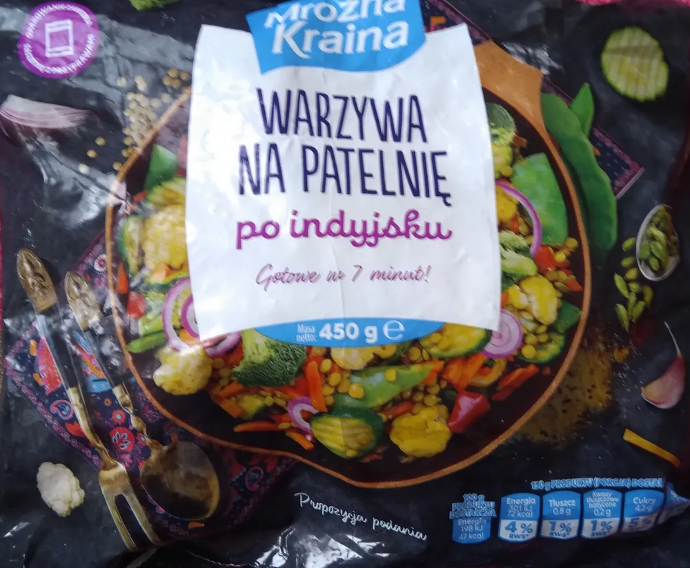 Warzywa na patelnie "po indyjsku"