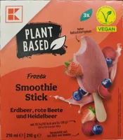 Frozen Smoothie Stick Erdbeeren, Rote Beete und Heidelbeer