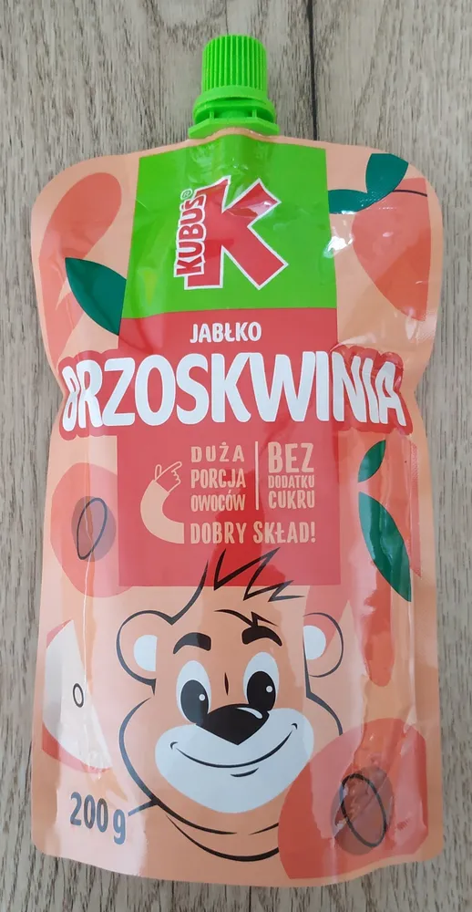 Duży Mus Jabłko Brzoskwinia