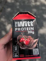 Protein shake cherry and chocolate cookie