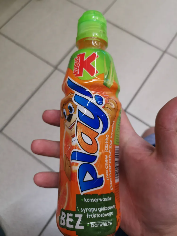 Sok Kubuś marchew jabłko pomarańcza limetka