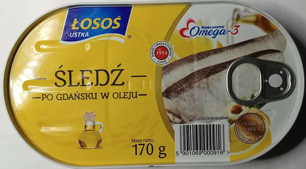 Śledź po gdańsku w oleju