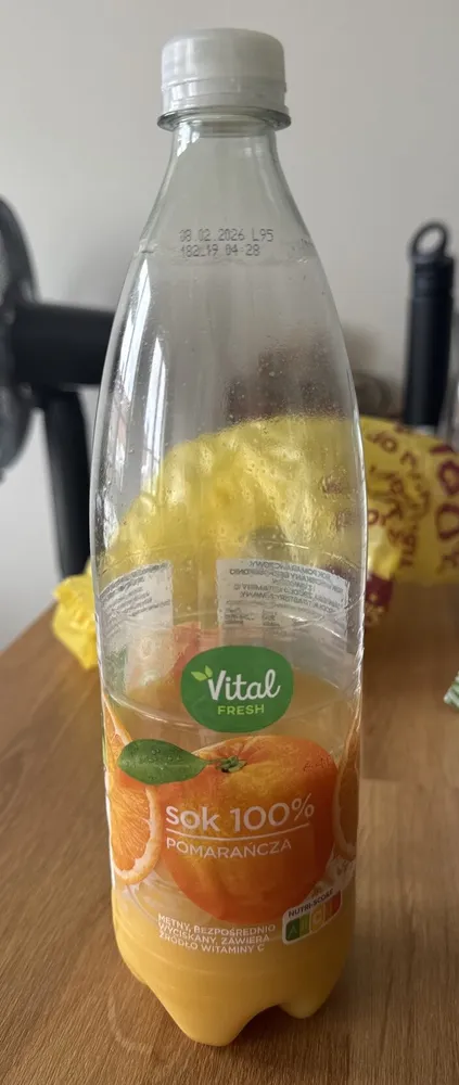 Sok 100% Pomarańcza