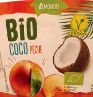 Pêche, à base de coco