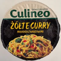Żółte curry makaron z warzywami