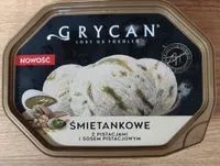 Lody śmietankowe z pistacjami i sosem pistacjowym