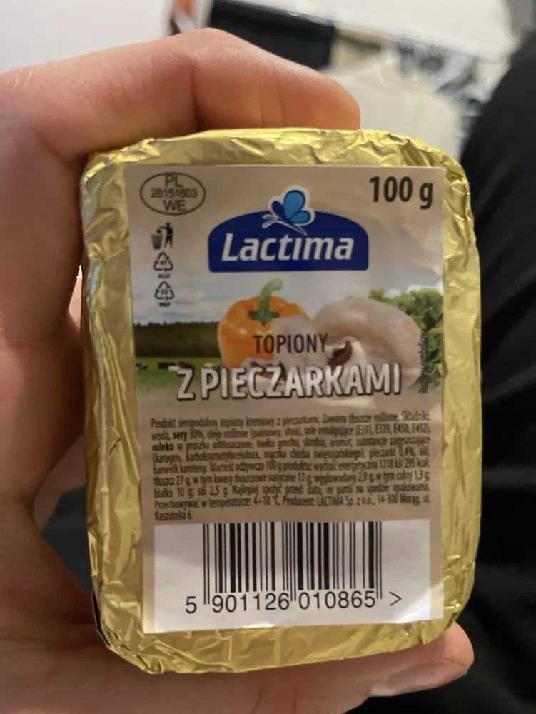 Ser Topiony Z Pieczarkami