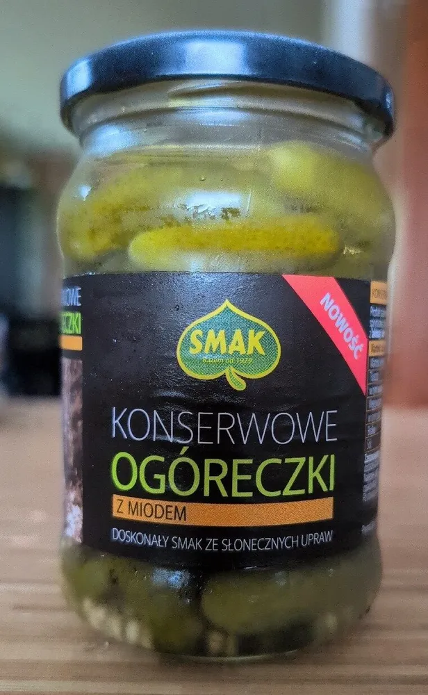 Konserwowe Ogóreczki Z Miodem