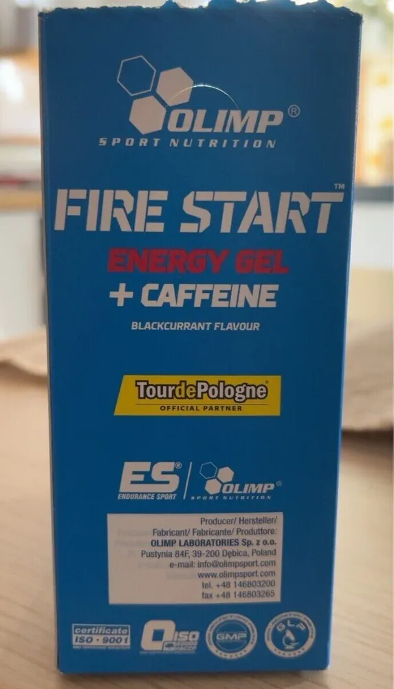 Fire start energy gel
