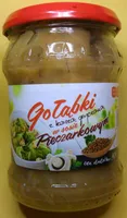 Gołąbki z kaszą gryczaną w sosie pieczarkowym.