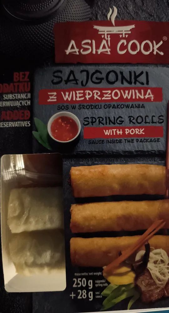Sajgonki z wieprzowiną
