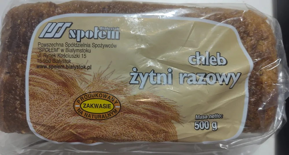 Chleb żytni razowy