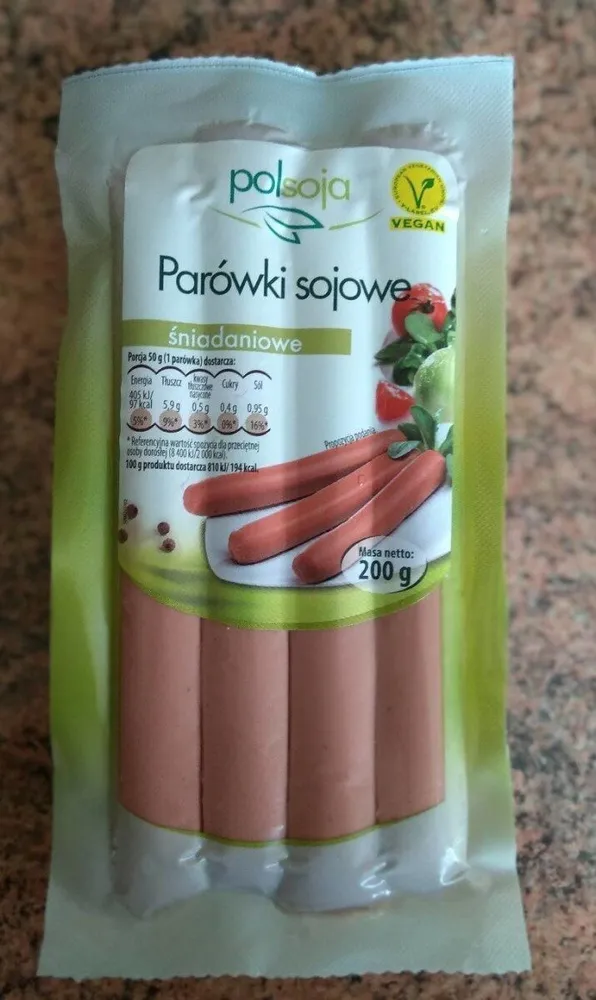Parówki sojowe