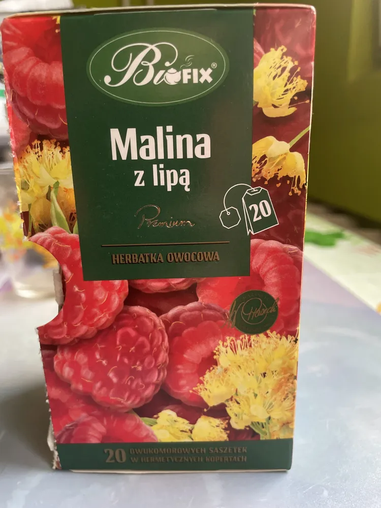 Herbata malina z lipą