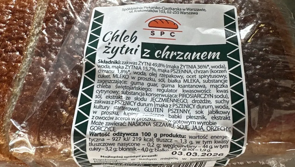 SPC Chleb Žytni Z Chrzanem