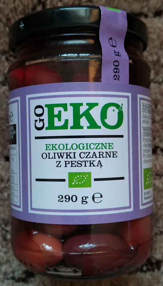 Ekologiczne oliwki czarne z pestką