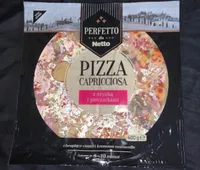 Pizza capricciosa z szynką i pieczarkami