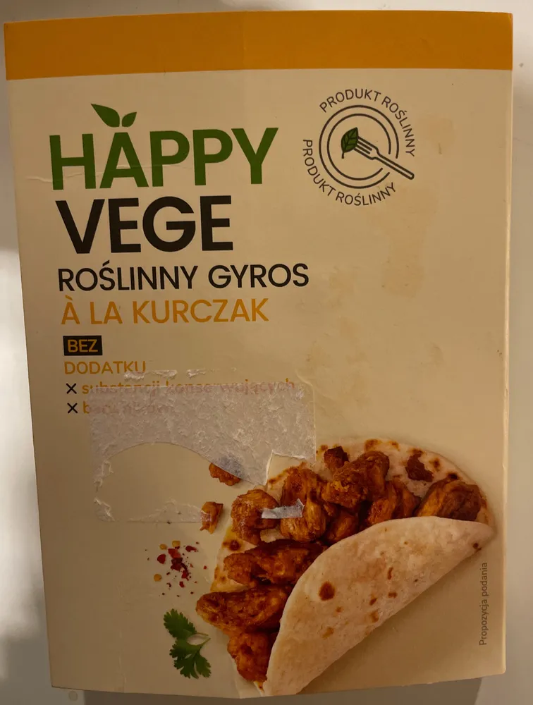 Roślinny gyros à la kurczak