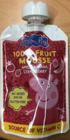 100% fruit mousse apple, banana & strawberry