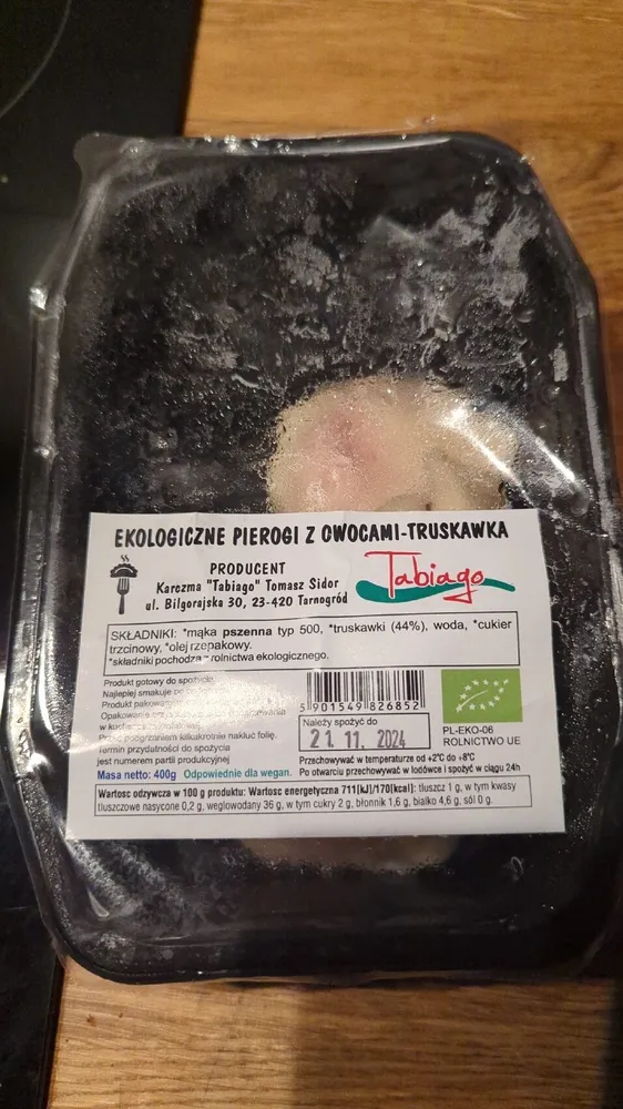 Pierogi z owocami - truskawka