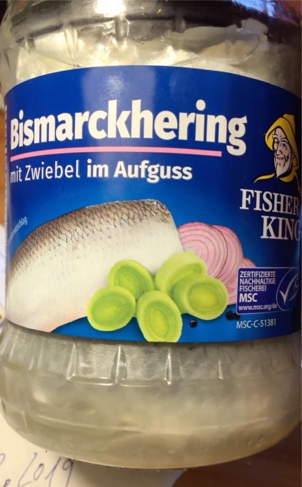 Bismarckhering mit Zwiebel im Aufguss