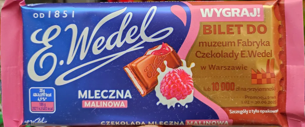 Mleczna malinowa