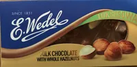 Milk chocolate with whole hazelnuts