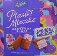 Ptasie Mleczko Jagodowy shake w czekolazie mlecznej