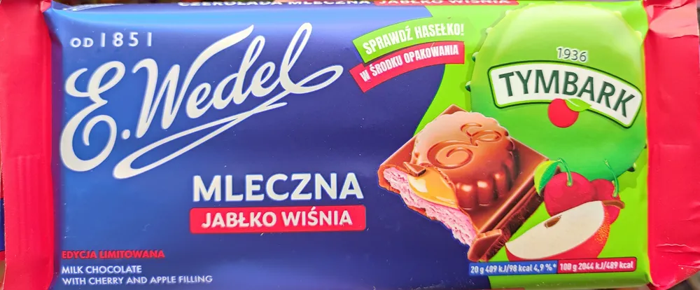 Czekolada mleczna jabłko