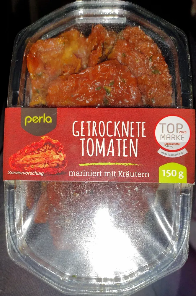 Getrocknete Tomaten - mariniert mit Kräutern