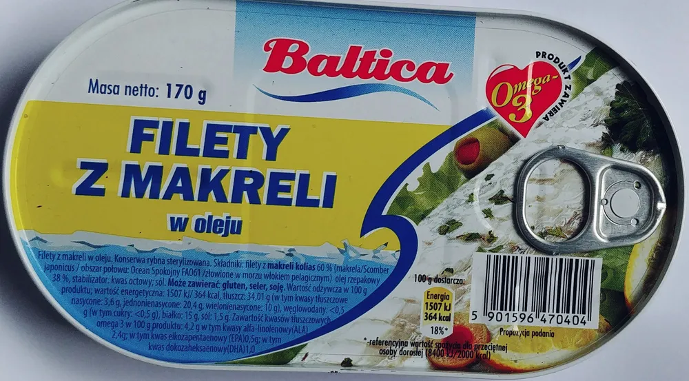Filety z makreli w oleju