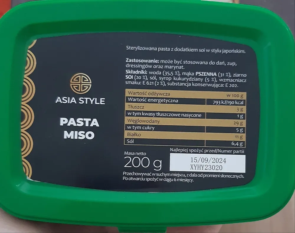 Pasta miso
