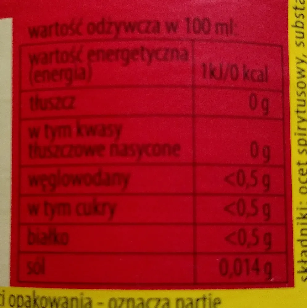 Ocet spirytusowy 10%