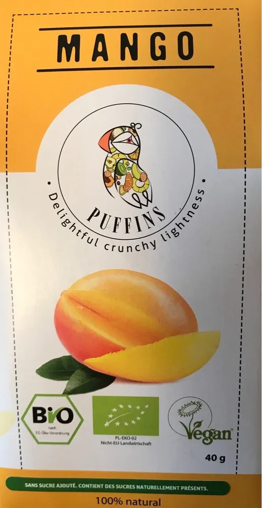 Puffins Getrocknete Mangos