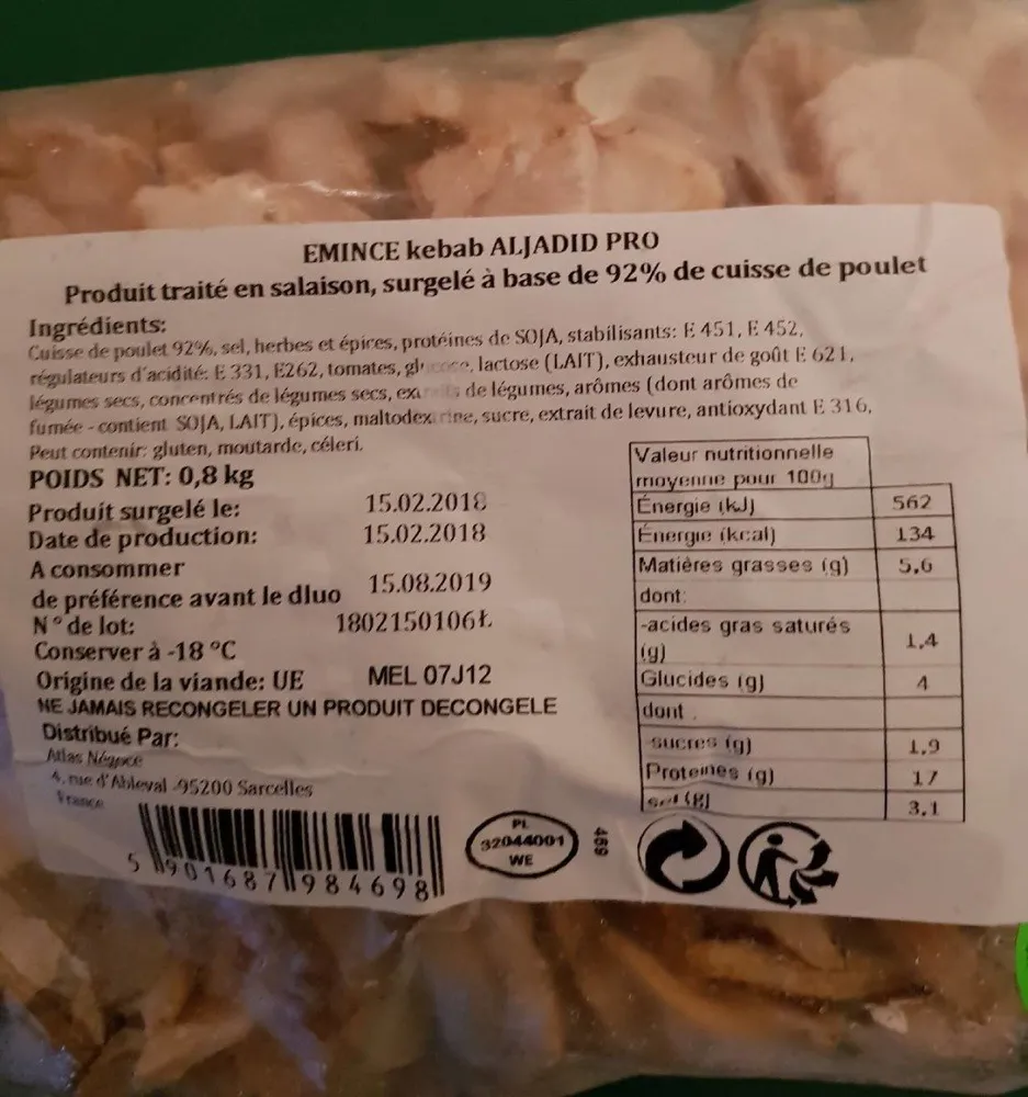 Émincé kebab aljadid pro