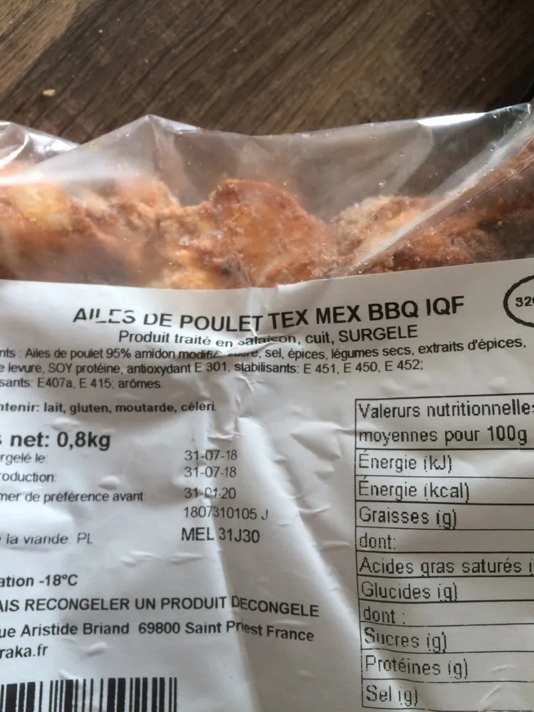 Ailes de poulet tex mex bbq