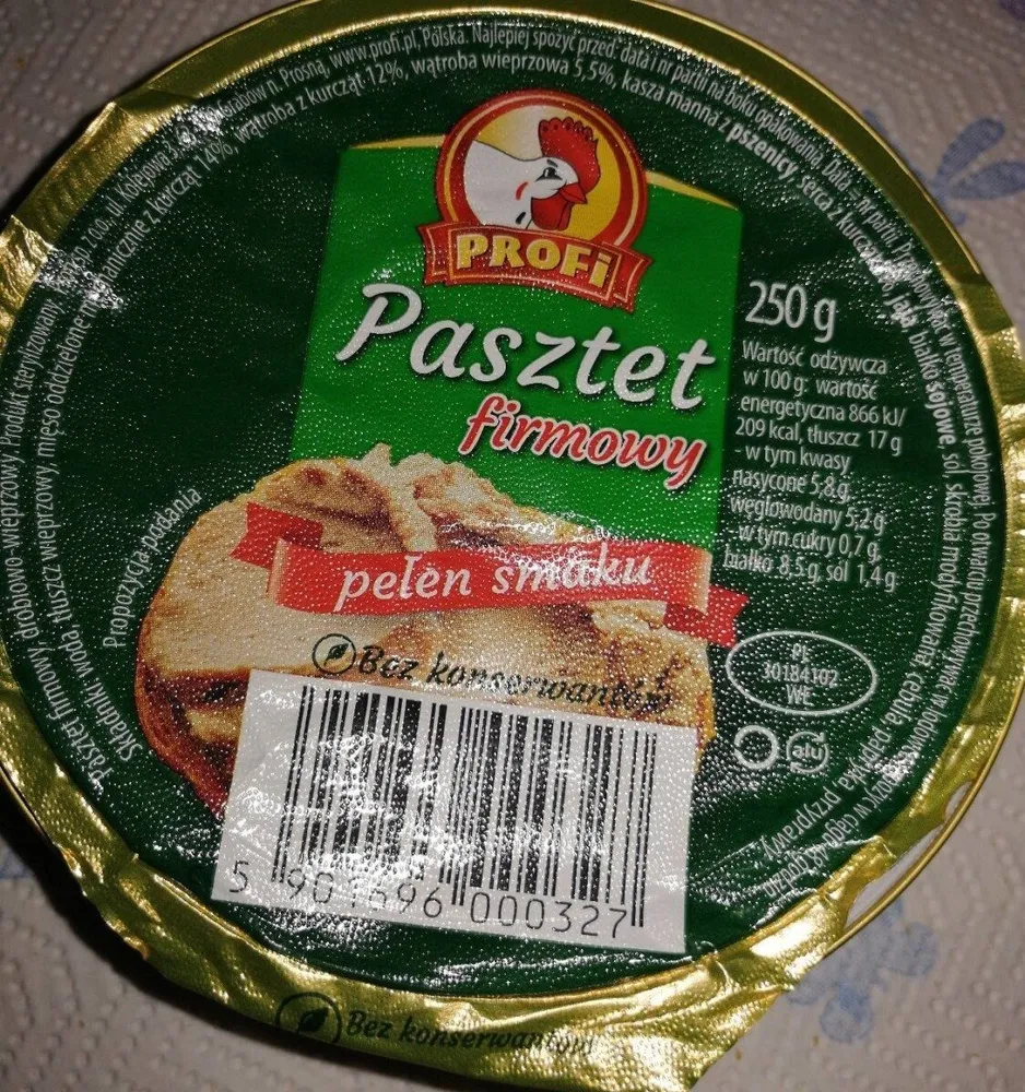Patè con carne di pollame