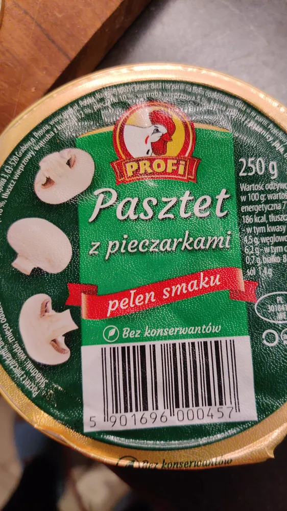 Pasztet z pieczarkami