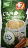 Krupnik z mięsem wieprzowym