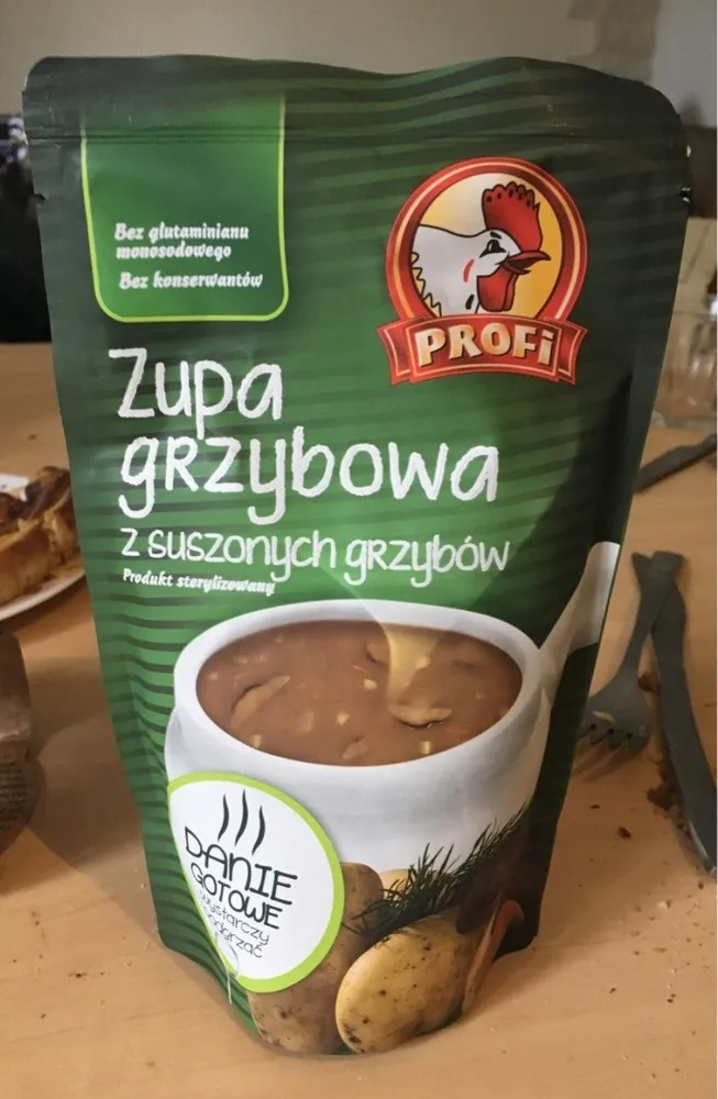Zupa grzybowa z suszonych grzybów