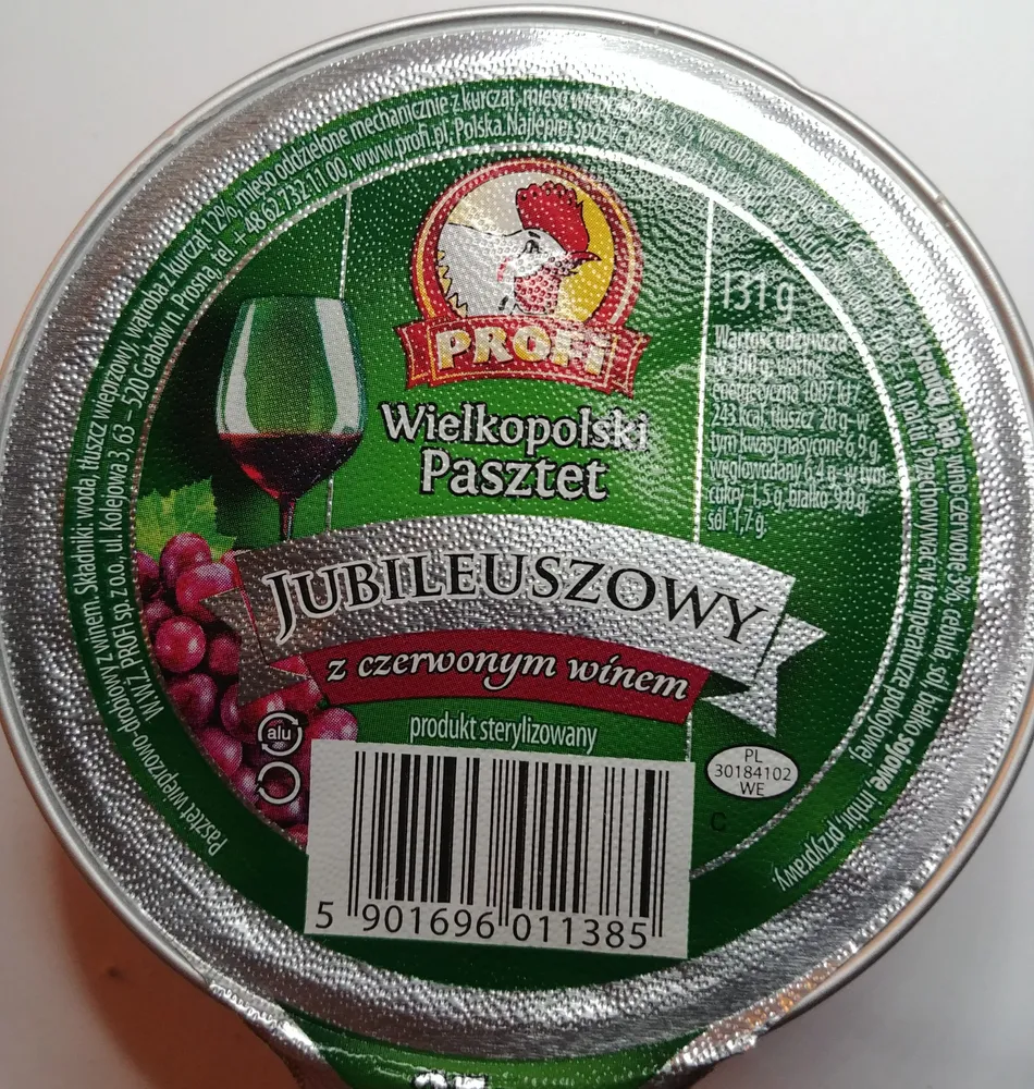 Pasztet wielkopolski z czerwonym winem