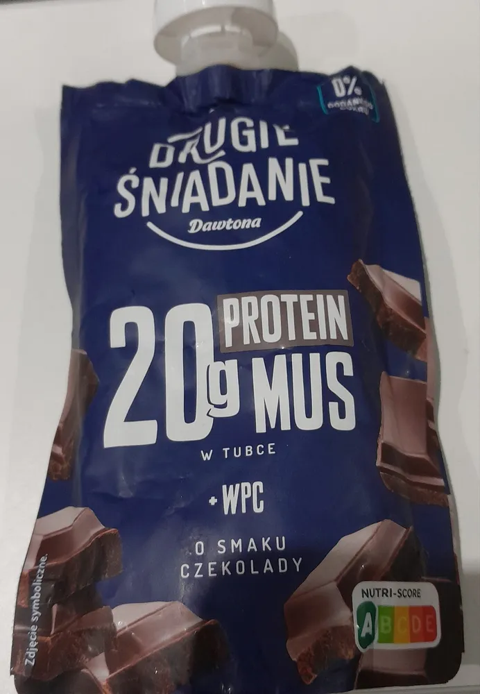 mus owocowy o smaku czekolady