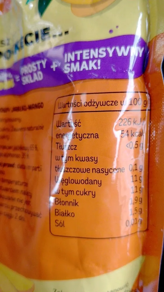 Mus jabłkowo-mango