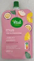 Mus 100% owoców jabłko ananas marakuja