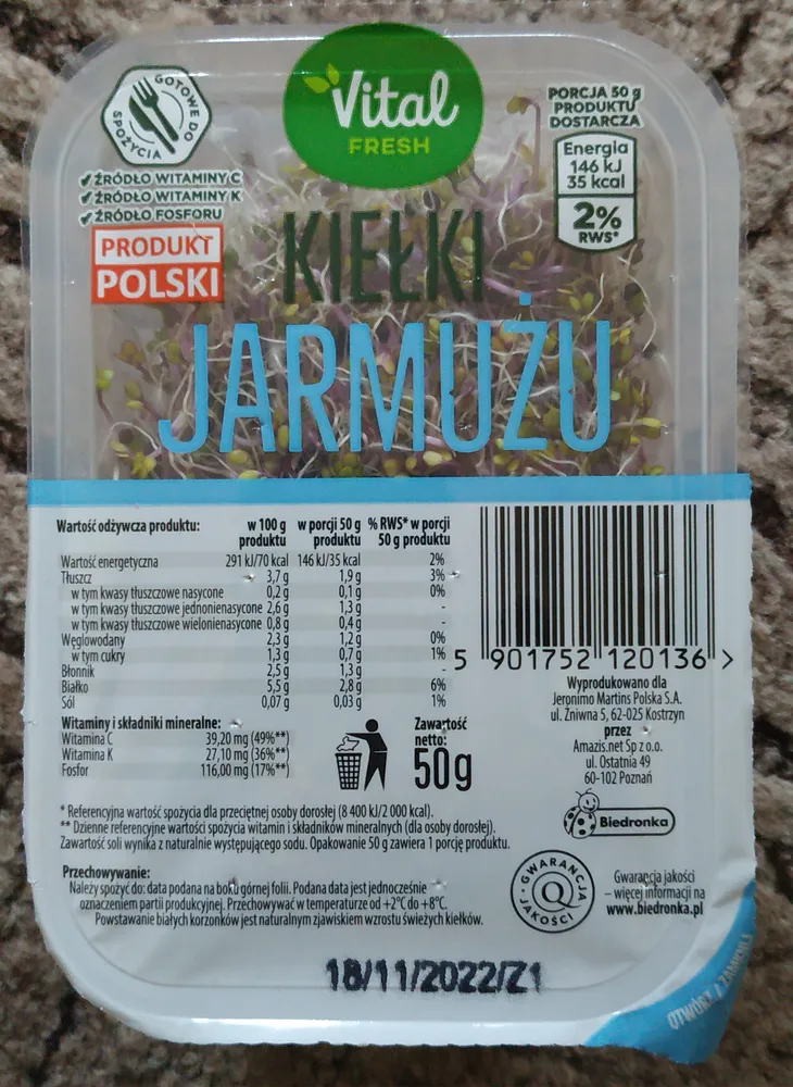 Kiełki jarmużu