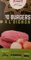 10 burgers à l'oignon